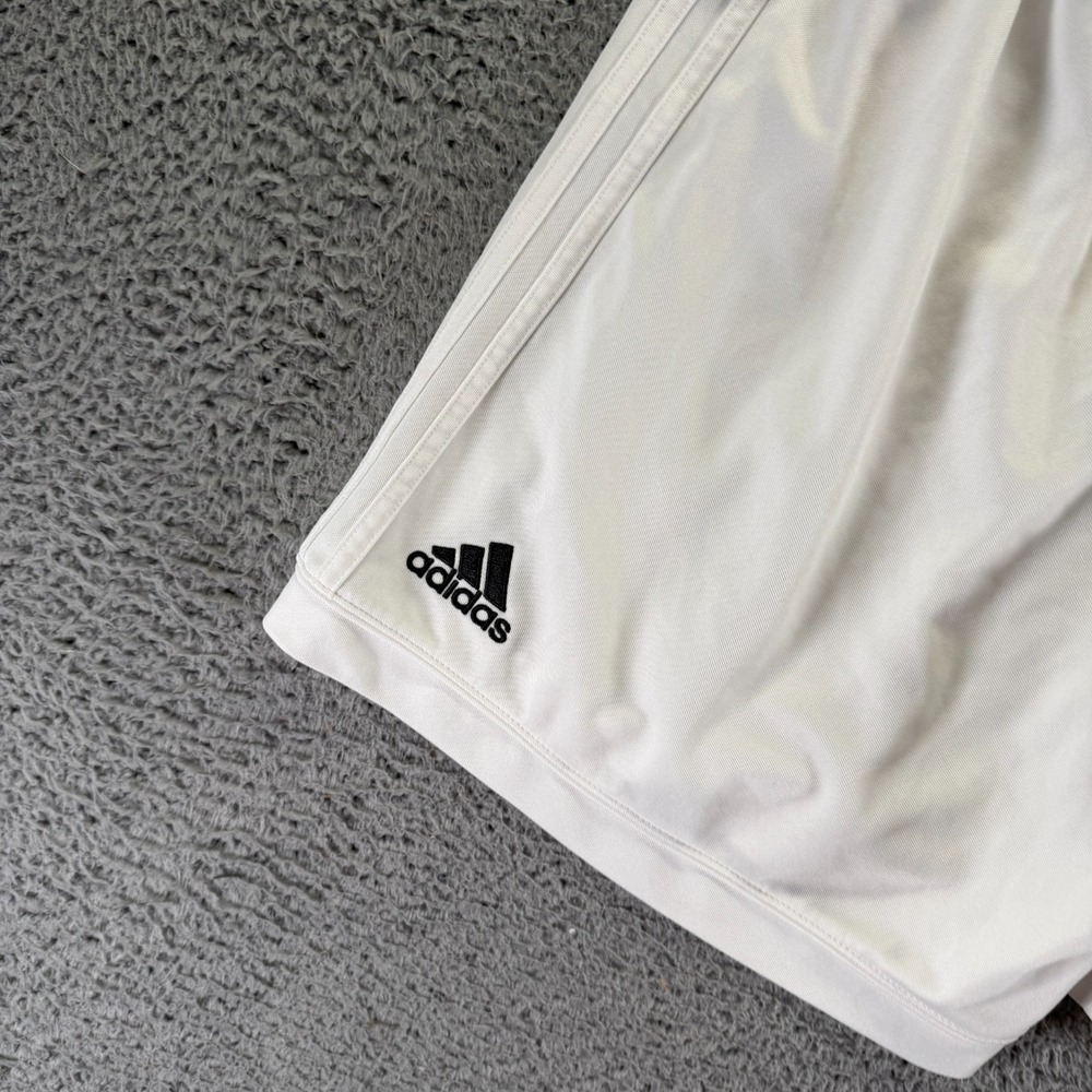 Adidas Climalite Shorts Mens XL White Polyester Athletic Soccer Running Sports - Picture 5 of 10